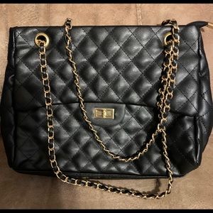 Black Quilted Handbag